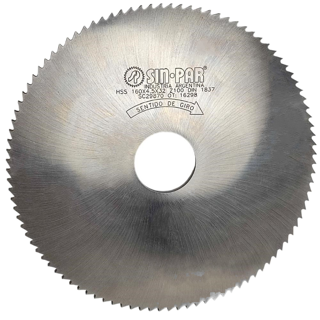 SIERRA CIRCULAR HSS DIN 1837 Ø160 x 4.5 x 32mm Z100 SIN PAR