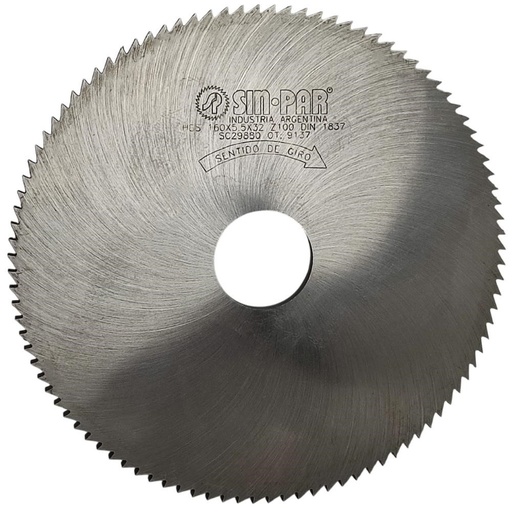 [208596] SIERRA CIRCULAR HSS DIN 1837 Ø160 x 5.5 x 32mm Z100 SIN PAR