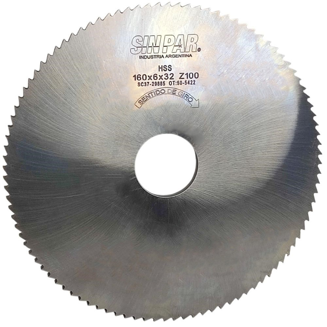 SIERRA CIRCULAR HSS DIN 1837 Ø160 x 6.0 x 32mm Z100 SIN PAR