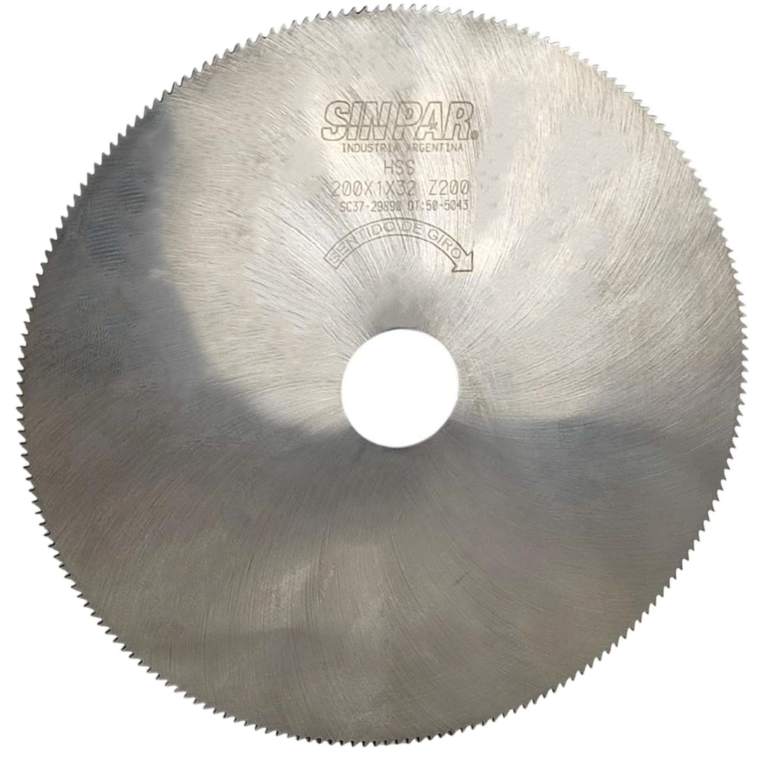 SIERRA CIRCULAR HSS DIN 1837 Ø200 x 1.0 x 32mm Z200 SIN PAR