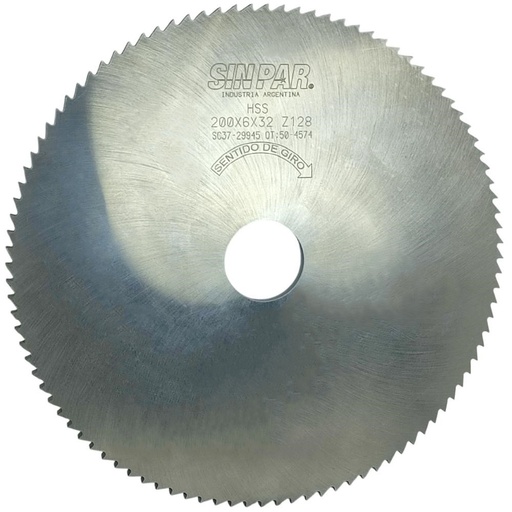 [208609] SIERRA CIRCULAR HSS DIN 1837 Ø200 x 6.0 x 32mm Z100 SIN PAR