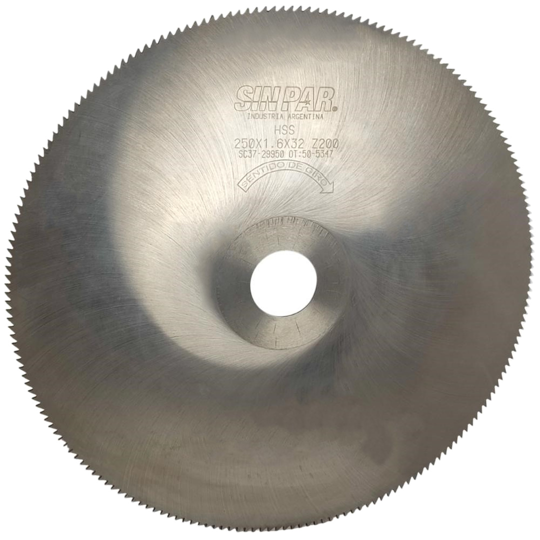 SIERRA CIRCULAR HSS DIN 1837 Ø250 x 1.6 x 32mm Z200 SIN PAR