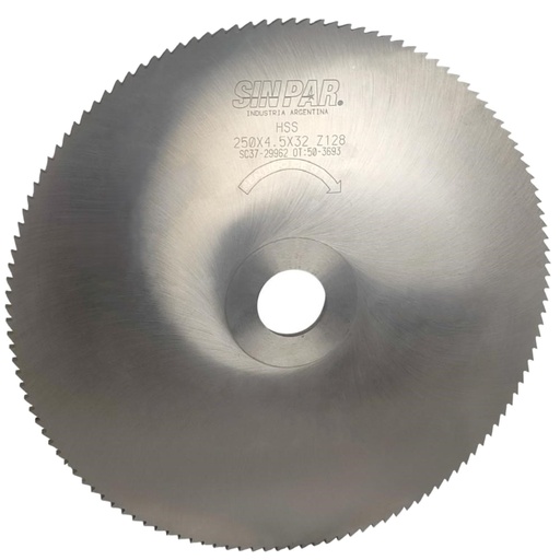 [208616] SIERRA CIRCULAR HSS DIN 1837 Ø250 x 4.5 X BUJE 32mm SIN PAR
