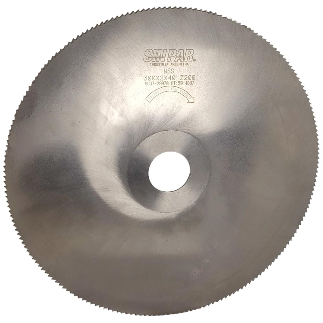 SIERRA CIRCULAR HSS DIN 1837 Ø300 x 2.0 X BUJE 40mm SIN PAR