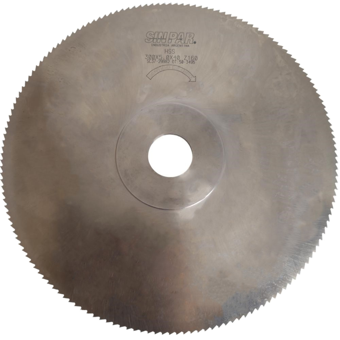 SIERRA CIRCULAR HSS DIN 1837 Ø300 x 5.0 X BUJE 40mm SIN PAR